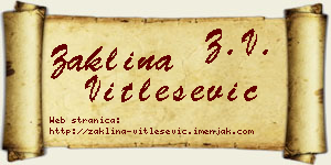 Žaklina Vitlešević vizit kartica